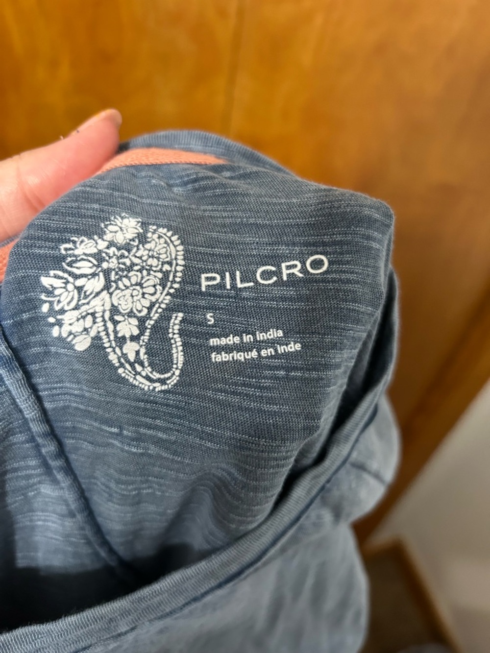 Pilcro Slate Blue Crewneck Tee - Picture 5 of 6